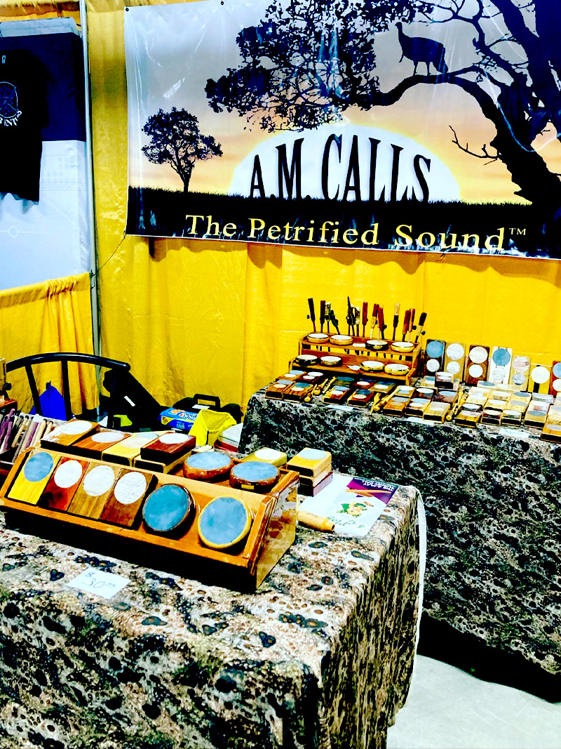 friction turkey call from petrified wood